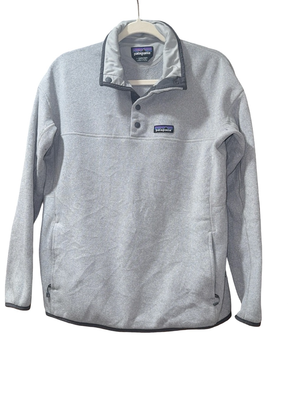Patagonia Grey Synchilla Snap-T Fleece Pullover